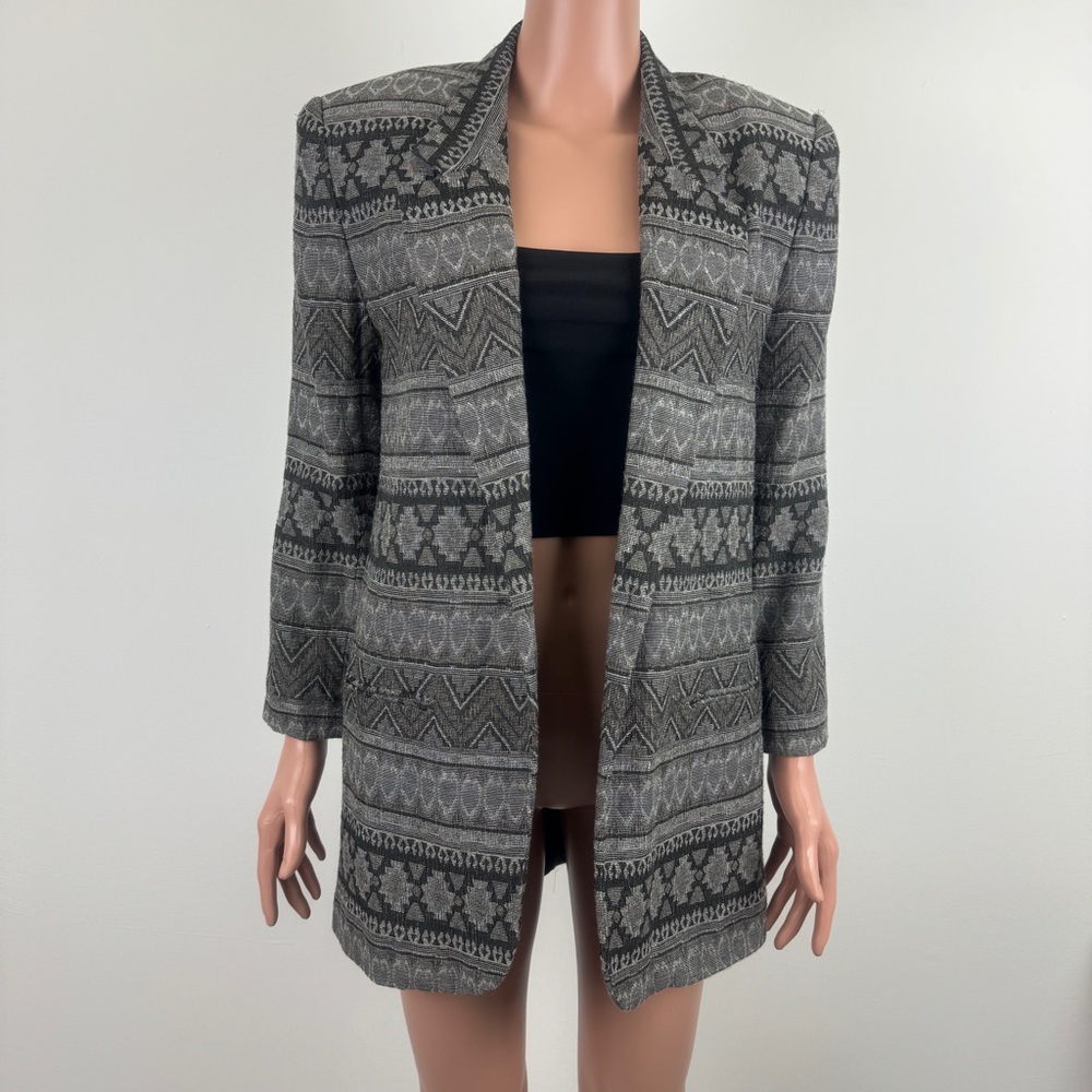 Women’s VP Collections Wool Blend Blazer Size Small Gray